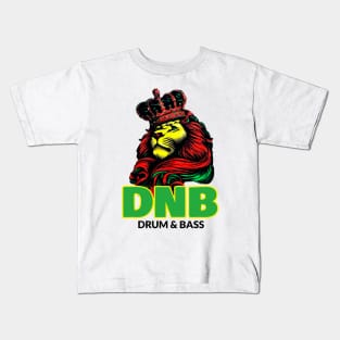 DNB - Lion King Crown (green) Kids T-Shirt